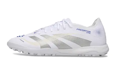 Adidas Predator 25 Elite TF - White/Silver Wave/Blue Touch