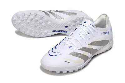 Adidas Predator 25 Elite TF - White/Silver Wave/Blue Touch