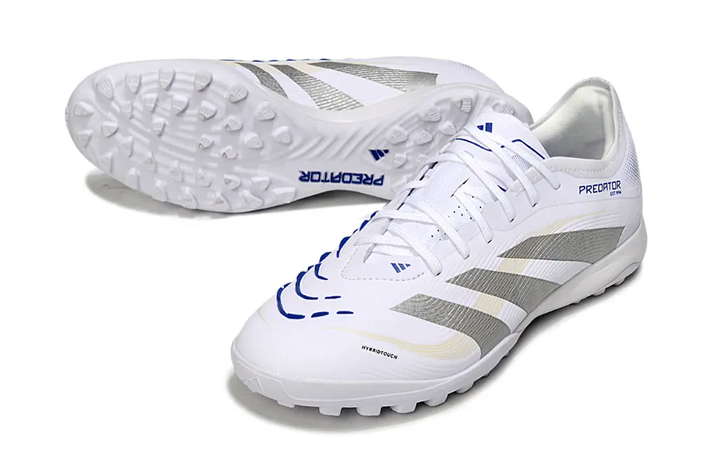 Adidas Predator 25 Elite TF - White/Silver Wave/Blue Touch