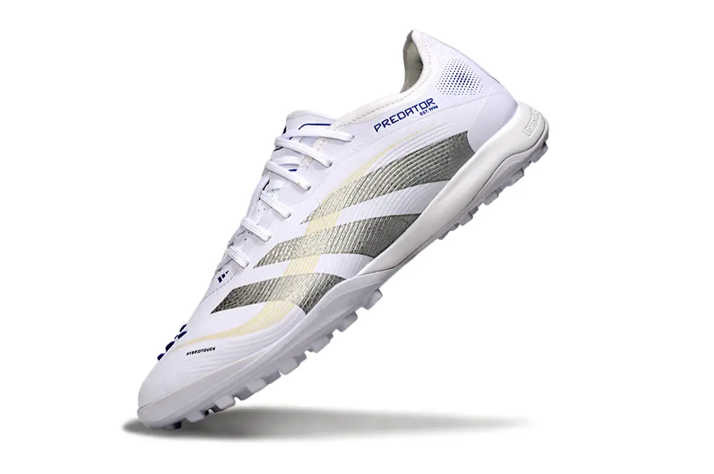 Adidas Predator 25 Elite TF - White/Silver Wave/Blue Touch