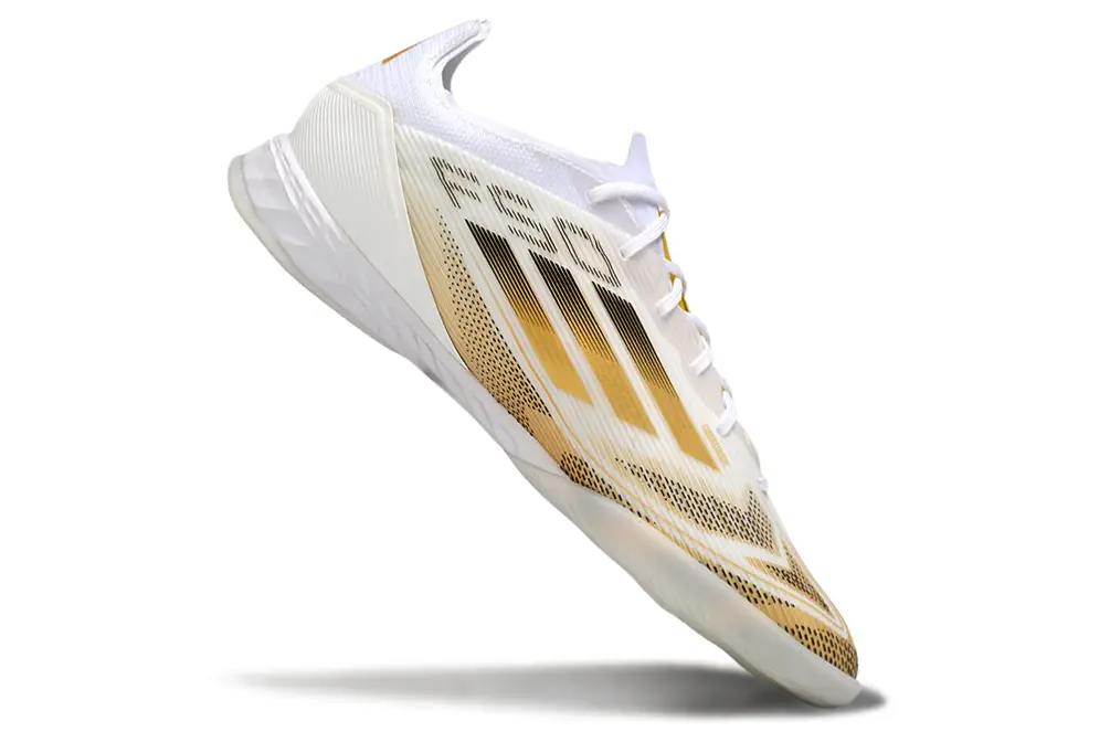 Adidas F50 Pro IC - White/Metallic Gold/Superior White