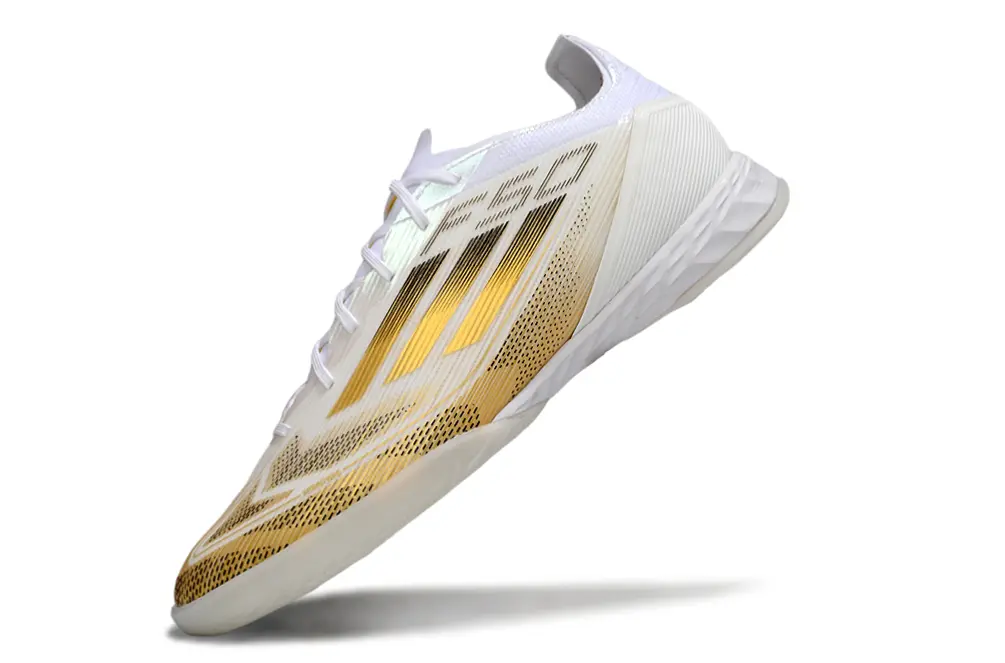 Adidas F50 Pro IC - White/Metallic Gold/Superior White