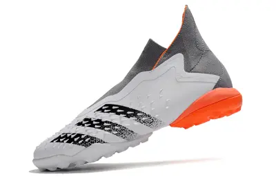 Adidas Predator Freak+ Laceless TF - White/Electric Orange/Charcoal Gray