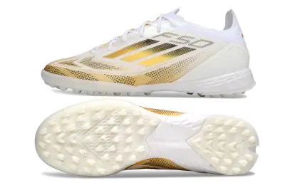 Adidas F50 Pro TF - White/Gold/White