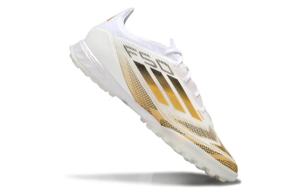 Adidas F50 Pro TF - White/Gold/White