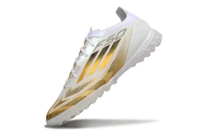 Adidas F50 Pro TF - White/Gold/White