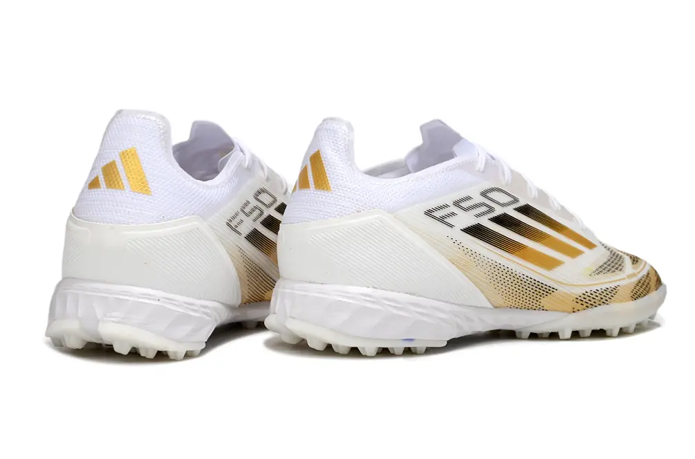 Adidas F50 Pro TF - White/Gold/White