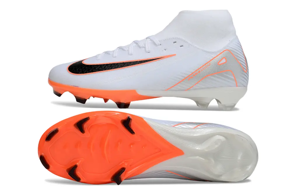 Nike Air Zoom Mercurial Superfly 10 Academy FG - White/Electric Orange/Black