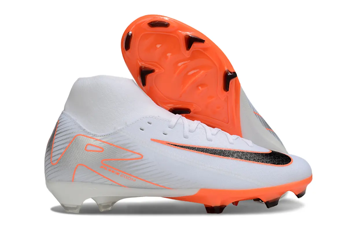 Nike Air Zoom Mercurial Superfly 10 Academy FG - White/Electric Orange/Black