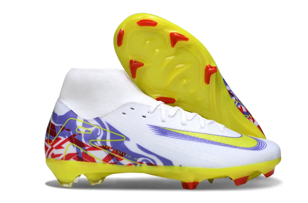 Nike Air Zoom Mercurial Superfly 10 Academy FG - White/Electric Yellow/Deep Purple