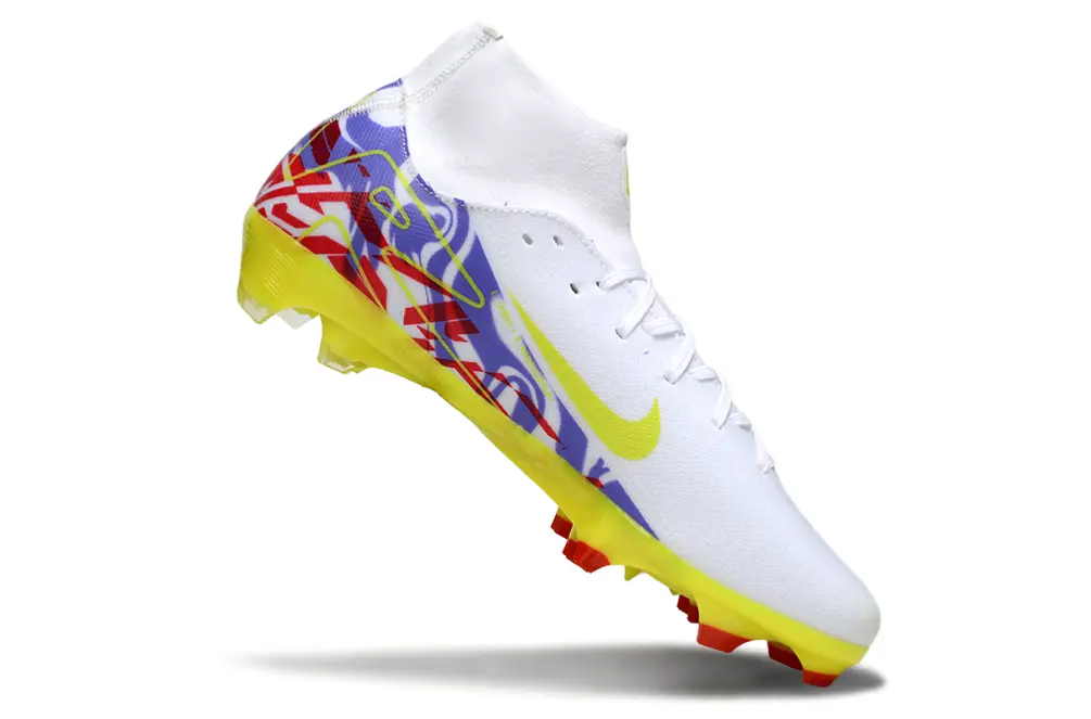 Nike Air Zoom Mercurial Superfly 10 Academy FG - White/Electric Yellow/Deep Purple