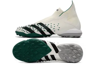 Adidas Predator Freak+ Laceless TF - White/Forest Green/Black