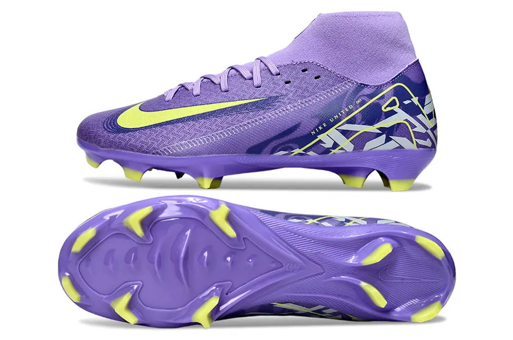 Nike Air Zoom Mercurial Superfly 10 Academy FG - Purple/Luminous Yellow/Deep Purple