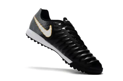 Nike Tiempo Ligera 4 TF - Black/Metallic Gold/White