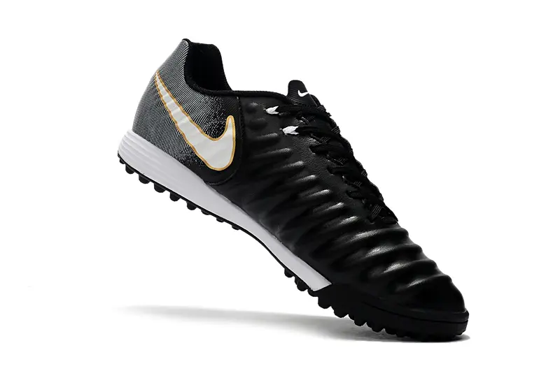 Nike Tiempo Ligera 4 TF - Black/Metallic Gold/White