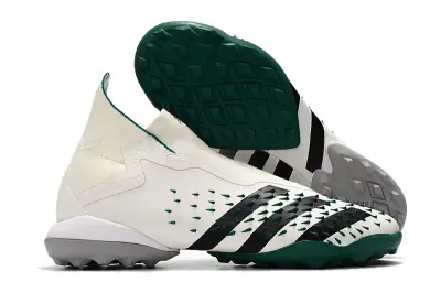 Adidas Predator Freak+ Laceless TF - White/Forest Green/Black
