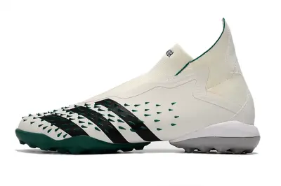 Adidas Predator Freak+ Laceless TF - White/Forest Green/Black