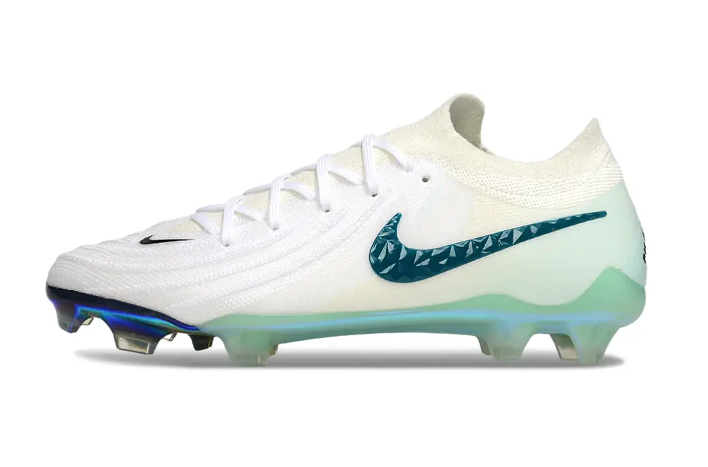 Nike Phantom GX 2 Elite FG - White/Crystal Blue/Iridiscent Green