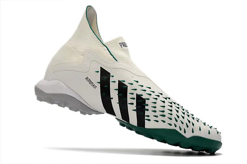 Adidas Predator Freak+ Laceless TF - White/Forest Green/Black