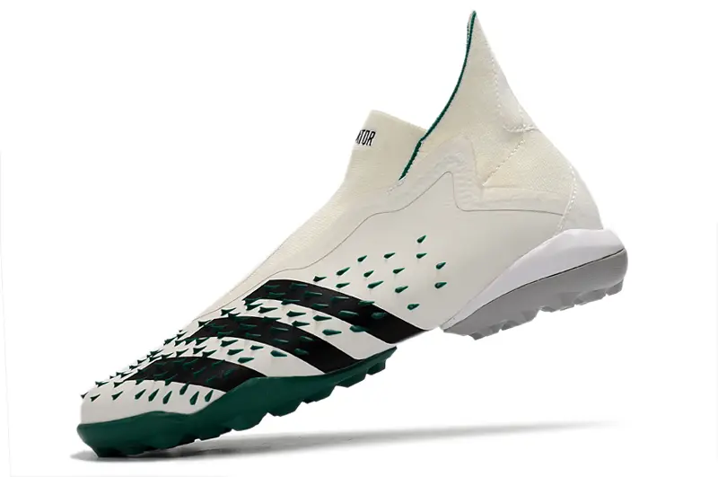 Adidas Predator Freak+ Laceless TF - White/Forest Green/Black