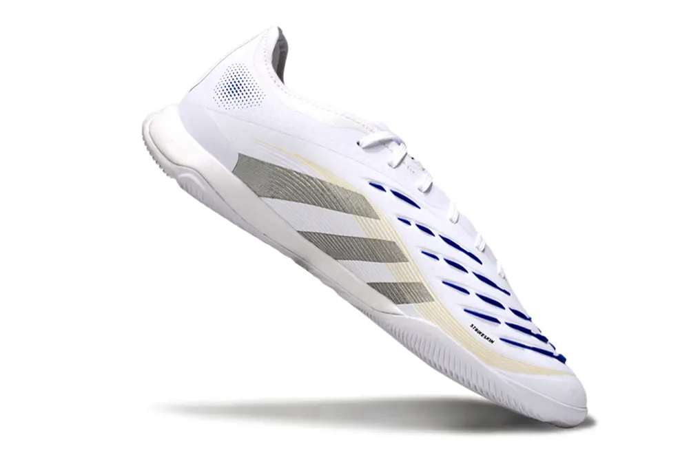 Adidas Predator 25 Elite IC - White/Metallic Silver/Light Yellow