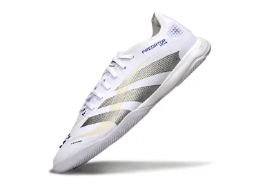 Adidas Predator 25 Elite IC - White/Metallic Silver/Light Yellow