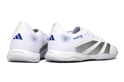 Adidas Predator 25 Elite IC - White/Metallic Silver/Light Yellow