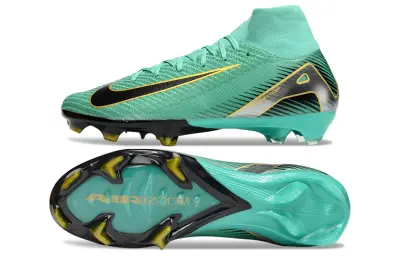 Nike Air Zoom Mercurial Superfly 10 Elite FG - Aqua/Golden Black/Aqua Green