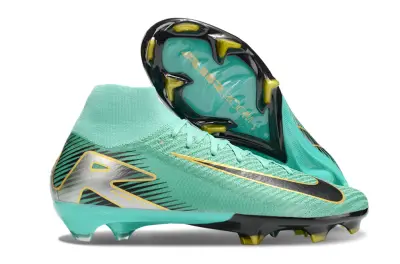 Nike Air Zoom Mercurial Superfly 10 Elite FG - Aqua/Golden Black/Aqua Green