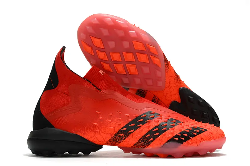 Adidas Predator Freak+ Laceless TF - Red/Bright Red/Black