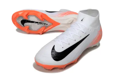 Nike Air Zoom Mercurial Superfly 10 Elite FG - White/Bright Orange/Black