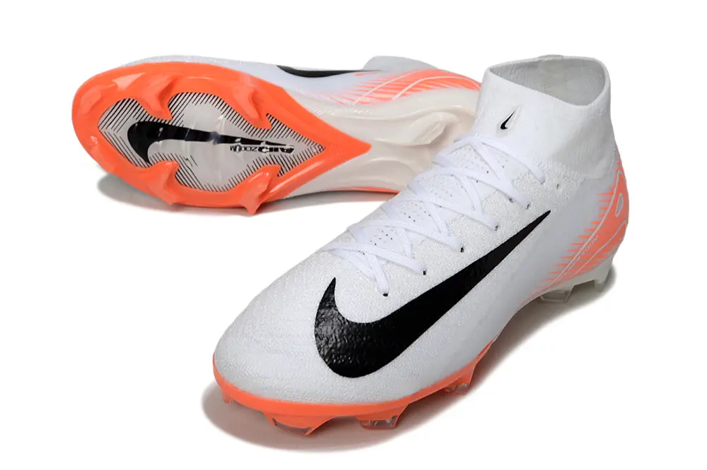 Nike Air Zoom Mercurial Superfly 10 Elite FG - White/Bright Orange/Black