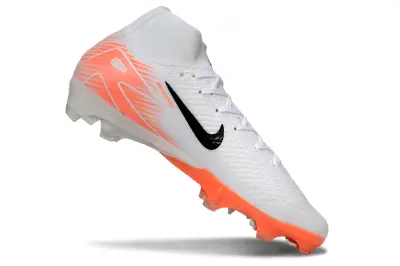 Nike Air Zoom Mercurial Superfly 10 Elite FG - White/Bright Orange/Black