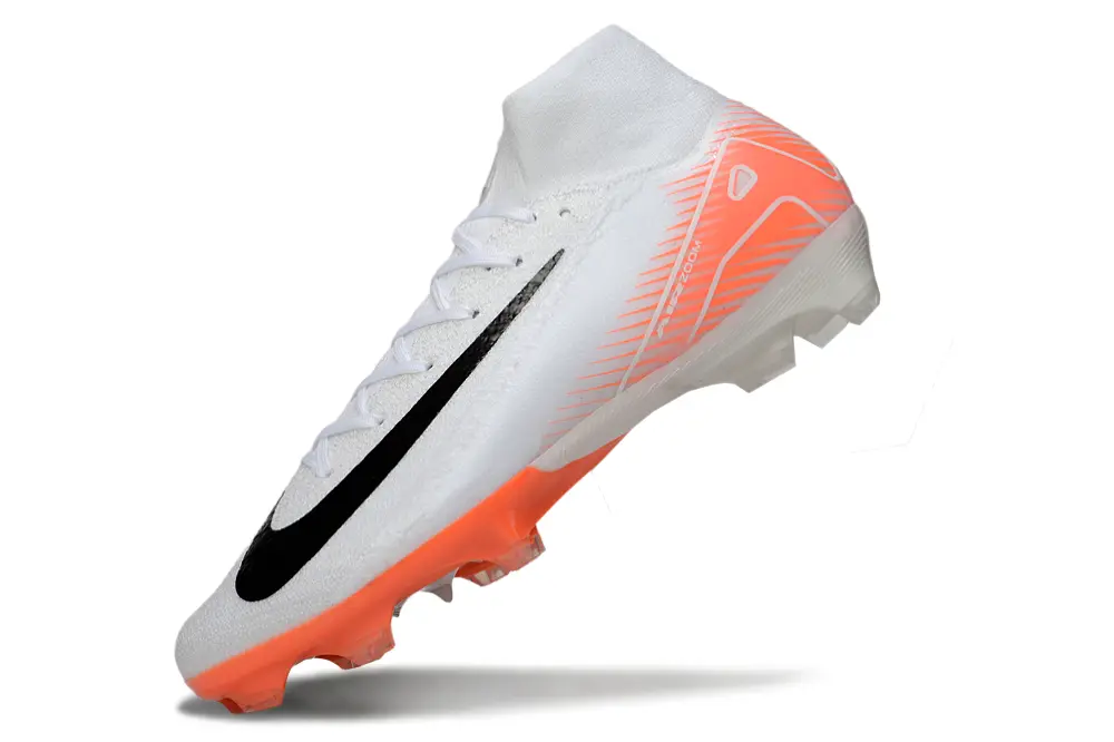 Nike Air Zoom Mercurial Superfly 10 Elite FG - White/Bright Orange/Black