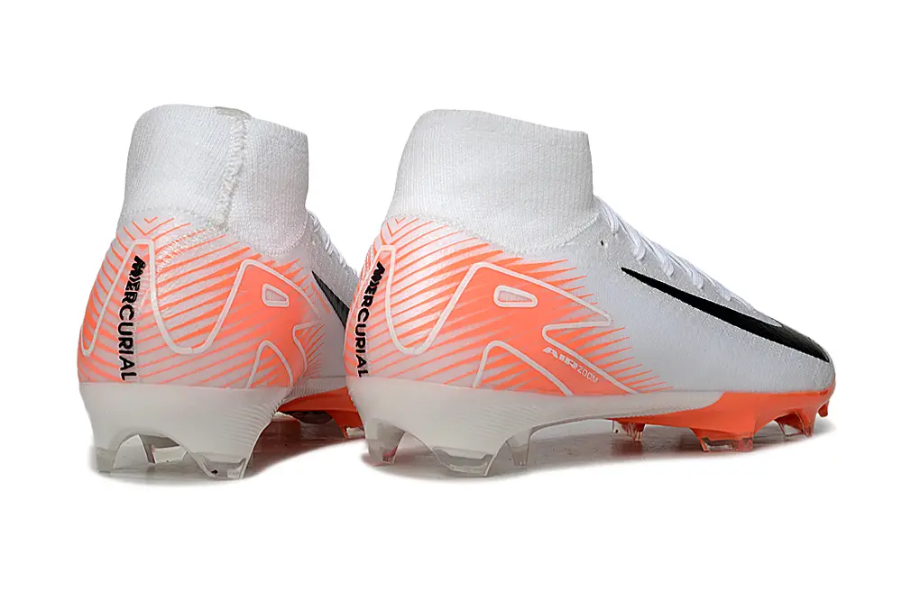 Nike Air Zoom Mercurial Superfly 10 Elite FG - White/Bright Orange/Black