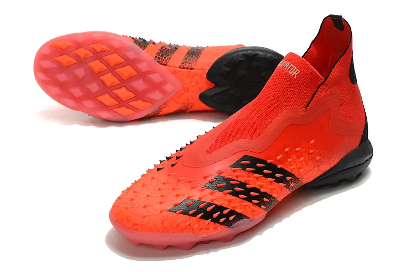Adidas Predator Freak+ Laceless TF - Red/Bright Red/Black