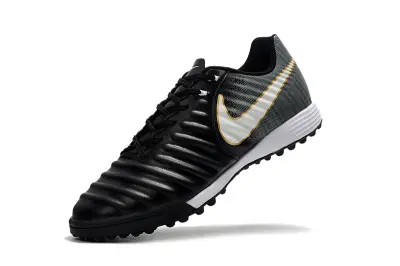Nike Tiempo Ligera 4 TF - Black/Metallic Gold/White