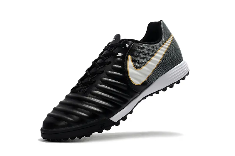 Nike Tiempo Ligera 4 TF - Black/Metallic Gold/White
