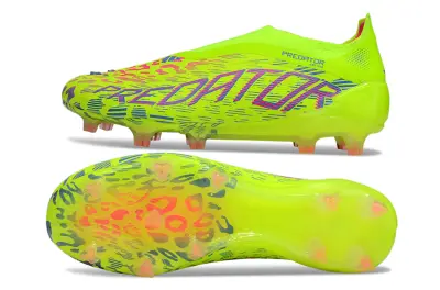 Adidas Predator 25 Elite Laceless FG - Yellow/Lime Green/Hot Pink