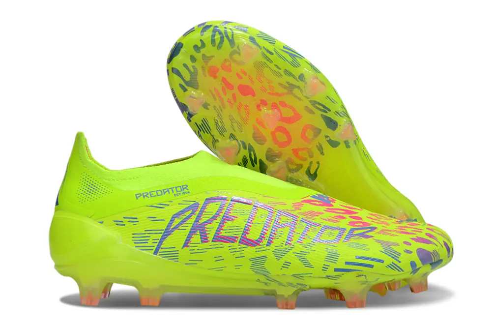 Adidas Predator 25 Elite Laceless FG - Yellow/Lime Green/Hot Pink