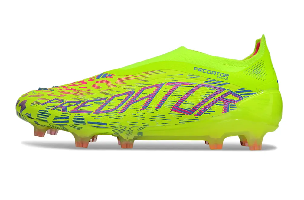 Adidas Predator 25 Elite Laceless FG - Yellow/Lime Green/Hot Pink