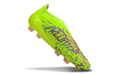 Adidas Predator 25 Elite Laceless FG - Yellow/Lime Green/Hot Pink