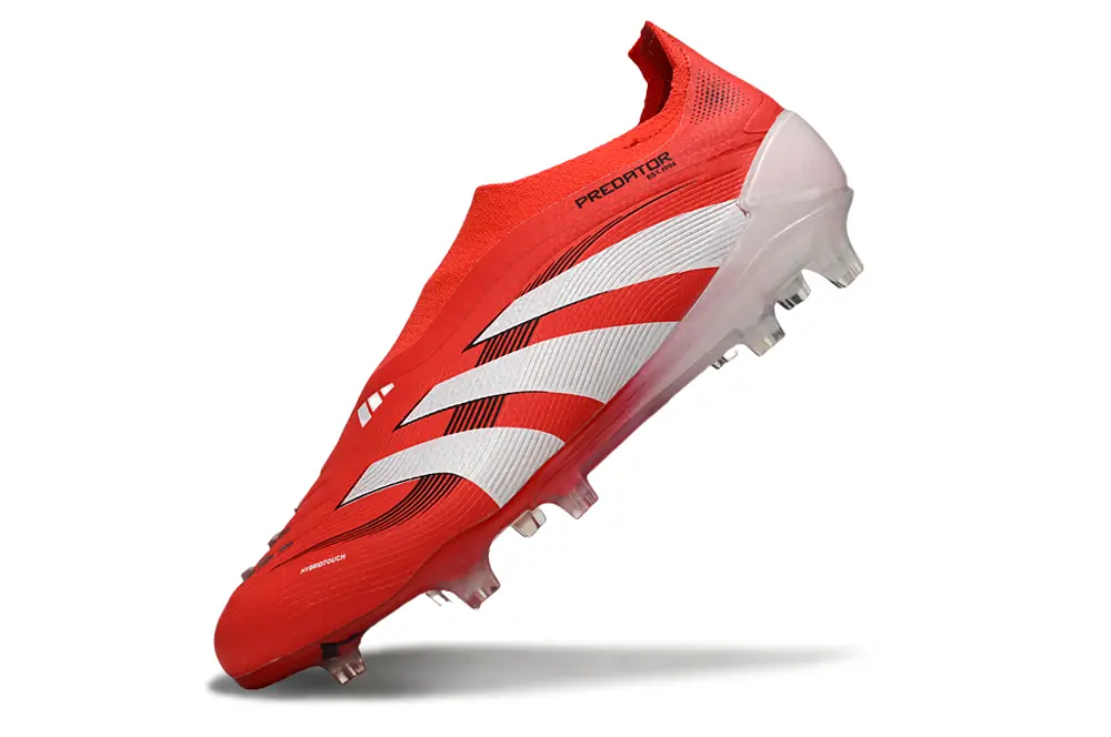 Adidas Predator 25 Elite Laceless FG - Red/Crimson Blaze/White Strike