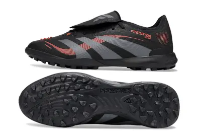 Adidas Predator Elite Foldover Tongue TF - Black/Carbon Gray/High Energy Red