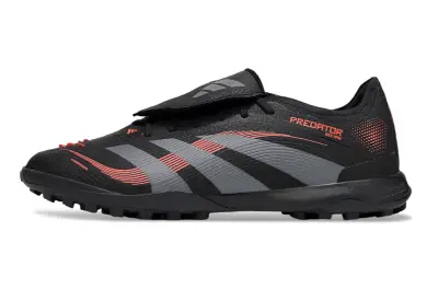 Adidas Predator Elite Foldover Tongue TF - Black/Carbon Gray/High Energy Red