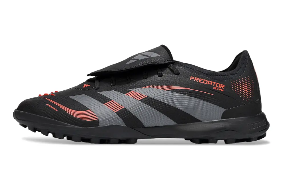 Adidas Predator Elite Foldover Tongue TF - Black/Carbon Gray/High Energy Red