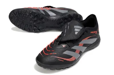 Adidas Predator Elite Foldover Tongue TF - Black/Carbon Gray/High Energy Red