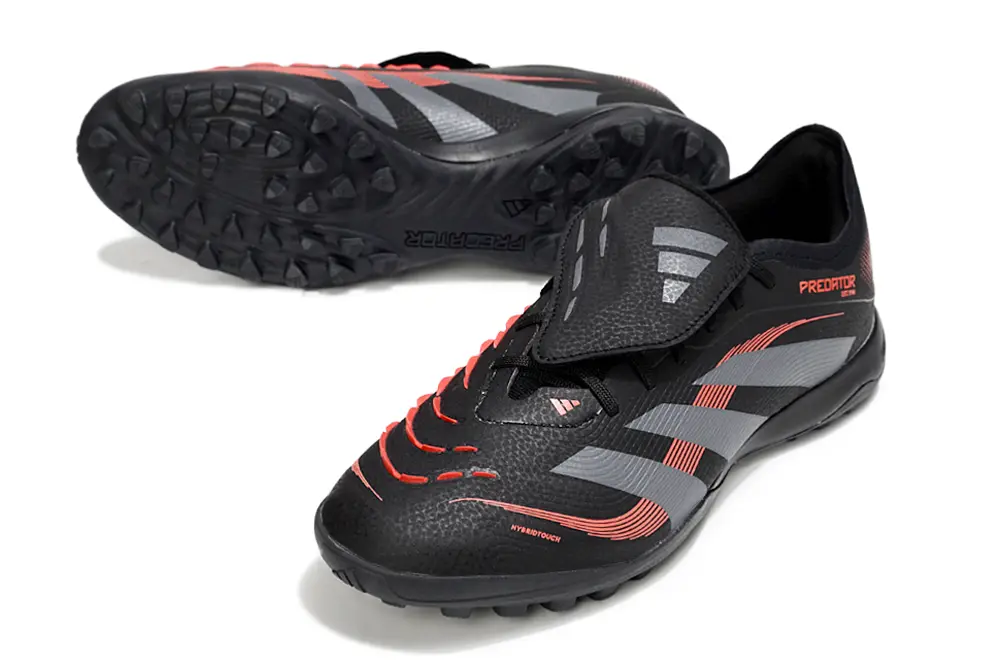 Adidas Predator Elite Foldover Tongue TF - Black/Carbon Gray/High Energy Red