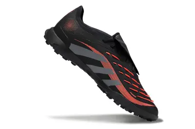 Adidas Predator Elite Foldover Tongue TF - Black/Carbon Gray/High Energy Red