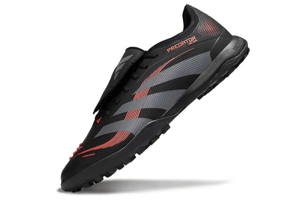 Adidas Predator Elite Foldover Tongue TF - Black/Carbon Gray/High Energy Red